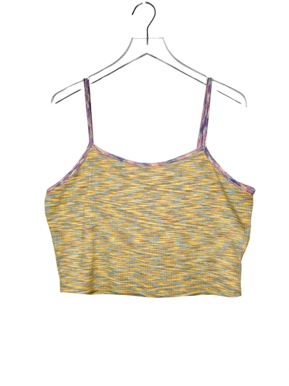 Lisa Says Gah Space Dye Strappy 90s Y2K Women’s Cropped Tank Top Sz L